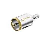 Meccion 30mm Scie Cloche Diamantée avec Mèche Pilote, Foret Trépan Diamant pour Carrelage, Porcelaine, Verre, Marbre et Céramique