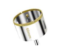 Meccion 60mm Scie Cloche Diamantée avec Mèche Pilote, Foret Trépan Diamant pour Carrelage, Porcelaine, Verre, Marbre et Céramique