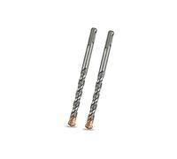 Meccion Foret SDS Plus 12mm x 160mm x 2pcs Idéal pour Percer Dans le Béton, Brique, Pierre, Maçonnerie - 4 pointes en carbure, Accessoire Marteau Burineur