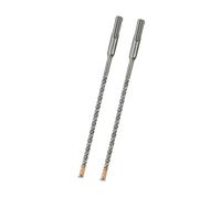 Meccion Foret SDS Plus 6mm x 200mm x 2pcs, Idéal pour Percer Dans le Béton, Brique, Pierre, Maçonnerie - 4 pointes en carbure, Accessoire Marteau Burineur