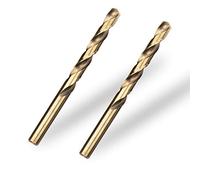 Meccion HSS-Co 2pcs 10mm Foret Hélicoïdal Professional Forets à Métaux en Acier Inoxydable, Standard DIN 338