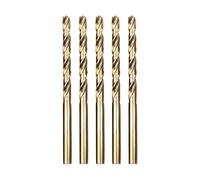 Meccion HSS-Co Foret Hélicoïdal Professional Forets à Métaux en Acier Inoxydable, Standard DIN 338 (4.8mm x 86mm x 5pcs)