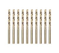 Meccion HSS-Co Foret Hélicoïdal Professional Forets à Métaux en Acier Inoxydable, Standard DIN 338 (4.2mm x 75mm x 10pcs)