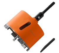 Meccion Scie à Cloche Couronne Diamant avec Foret Pilote et Adaptateur SDS Plus, Fritté Diamant Foret pour Carotteuse pour Béton, Maçonnerie, Murs, Pierre, Granit. (120mm)