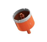 Meccion Scie Cloche à Carrelage Diamantée avec Foret Guidage, Brasé Sous Vide Revêtement Diamant Foret pour Carrelage, Porcelaine, Verre, Marbre, Céramique (50mm)