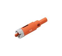 Meccion Scie Cloche à Carrelage Diamantée avec Foret Guidage, Brasé Sous Vide Revêtement Diamant Foret pour Carrelage, Porcelaine, Verre, Marbre, Céramique (16mm)