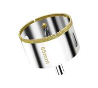 Meccion Scie Cloche Diamantée avec Mèche Pilote, Foret Trépan Diamant pour Carrelage, Porcelaine, Verre, Marbre et Céramique (65mm)