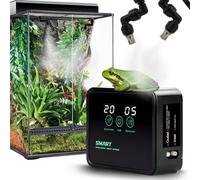MECESOR Humidificateur pour reptile - Système de brumisation intelligent pour terrariums - Automatique avec minuteur - Buses de brumisation réglables à 360° pour caméléons, serpents, grenouilles