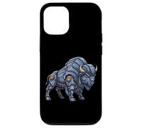 Mech Bison Robot Animal Cyber Creature Design Coque pour iPhone 12/12 Pro