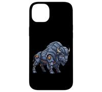 Mech Bison Robot Animal Cyber Creature Design Coque pour iPhone 14 Plus