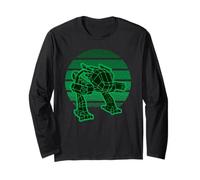Mech Shirt Bataille Robot Combat Mecha Walker Retro Gamer Manche Longue