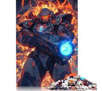 Mech Warrior in Action Puzzle 1000 Pièces Educa Jouet en Bois Cadeau Unique Décoration Intérieure Jeu Éducatif Challenge Toy Adultes & Enfants des 14 Ans 1000pcs (38x26cm)