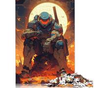 Mech Warrior in Battle Puzzle 1000 Pieces Cadeau Unique Jeu Éducatif Challenge Toy À De Qualité Supérieure Peinture Art pour Adultes Et Enfants 1000pcs (38x26cm)