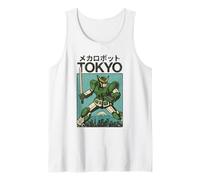 Mecha Robot Fighting Pose Boys Poster Japonais Vintage Tokyo Débardeur