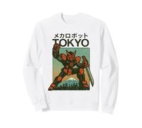 Mecha Robot Fighting Pose Boys Poster Japonais Vintage Tokyo Sweatshirt