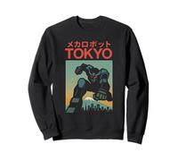 Mecha Robot Fighting Pose Boys Poster Japonais Vintage Tokyo Sweatshirt