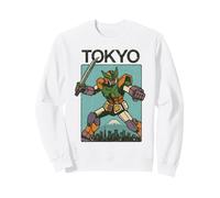 Mecha Robot Fighting Pose Boys Poster Japonais Vintage Tokyo Sweatshirt