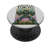 Mecha Robot Powering Up Boys Poster Japonais Vintage Tokyo PopSockets PopGrip Adhésif
