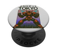 Mecha Robot Powering Up Boys Poster Japonais Vintage Tokyo PopSockets PopGrip Adhésif
