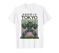 Mecha Robot Powering Up Boys Poster Japonais Vintage Tokyo T-Shirt