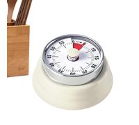 Mechancal Minuteur de cuisson - 160 g 75 db compte à rebours manuel de 60 minutes, bureau à domicile, étude, cuisine, parfait pour et alarme visuelle, outil pratique et durable