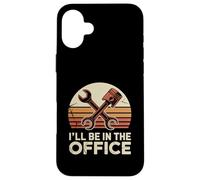 Mechanic I'll Be in The Office T-Shirt pour réparation Automobile Garage Coque pour iPhone 16 Plus