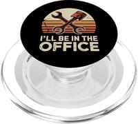 Mechanic I'll Be in The Office T-Shirt pour réparation Automobile Garage PopSockets PopGrip pour MagSafe
