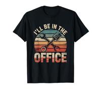 Mechanic I'll Be in The Office T-Shirt pour réparation Automobile Garage T-Shirt
