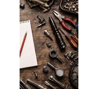 Mechanic’s Workbench Notebook: A Practical Auto Repair Notebook for Job Notes, Diagnostics, Parts, and Service Records (Hardcover, 200 pages, 6 x 9 inches)