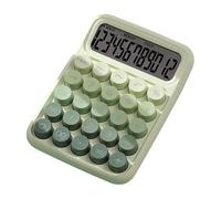 Mechanical Calculator, Big Button Anti-Slip Desktop Calculator with Cute Keyboard Style, Ergonomic HandheldCalculator for Students, Kids Learning, Or Everyday Math Use, Green