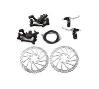 Mechanical Disc Brake Set, Bicycle Brake Levers, Front & Rear Calipers with Cable, Mountain Bike Acc