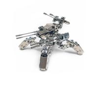 Mechanical Enemy Kit d'assemblage Mecha en métal 410 pièces - Série Ranger 4e installation Modèle de collection avec haut du corps rotatif à 360°