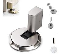 Mechanical Floor Door Stopper,Magnetic Door Stop, Invisible Mechanical Door Stop, Silent Door Stop,for Up to 3/4 Inch High Door Gaps,Adjustable Height Door Holder, No Nails or Screws (Sand nickel)