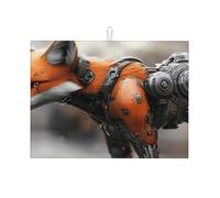 Mechanical Fox Grand tapis d'égouttage en microfibre réutilisable et lavable pour accessoire de cuisine 45,7 x 61 cm