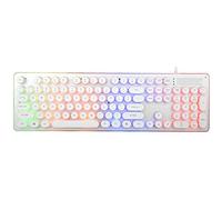 Mechanical Gaming Keyboard 104 Key Mechanical Computer Keyboard LED Keyboard 8 Independent Keys Waterproof Non-Slip 25 Keys Anti-ghosting Keyboard Gamer with LED Backlight Gaming Keyboard