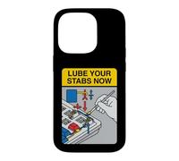 Mechanical Keyboard Builder Lube Your Stabs Now Coque pour iPhone 14 Pro