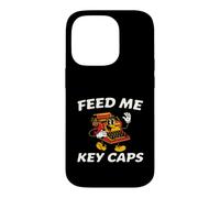 Mechanical Keyboard Feed Me Key Caps Retro Typist Coque pour iPhone 14 Pro