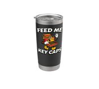 Mechanical Keyboard Feed Me Key Caps Retro Typist Gobelet isotherme en acier inoxydable double paroi