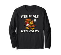 Mechanical Keyboard Feed Me Key Caps Retro Typist Manche Longue