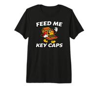 Mechanical Keyboard Feed Me Key Caps Retro Typist T-Shirt Haut de Gamme