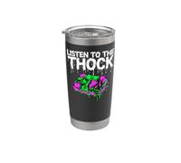Mechanical Keyboard Listen To The Thock PC Gamer Gobelet isotherme en acier inoxydable double paroi