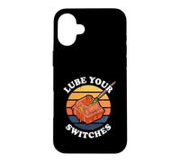 Mechanical Keyboard Lube Your Switches Keeb Builder Retro Coque pour iPhone 16 Plus