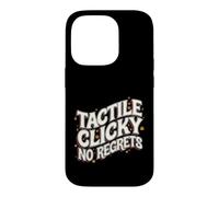 Mechanical Keyboard Tactile Clicky No Regrets Coque pour iPhone 14 Pro