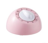 Mechanical Kitchen Timer 60 Min Manual Wind No pour battery Mechanical(Pink)