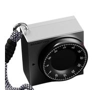 Mechanical Kitchen Timer, Loud Alarm Cooking Clock, 2.68x2.68x1.34 inches Oven Clock with Lanyard, Metal Timers Device, Portable Cooking Timer with Classic Design, Kitchen Timers Tool for Home Use