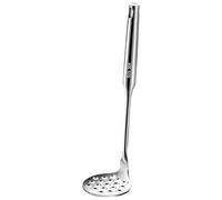 Mechanical Potato Masher, Metal Potatoes Press, 9.06x2.36 Inches Non Slip Handle Rust Resistant Stainless Steel Build, Handheld Food Crusher for Vegetables, Meat, Cooking Prep Use, Color Silver