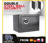 Mechanical Safe Deposit Safe Box With 3 Keys & 2 expansion bolts for Money Gun Jewelry Document Home Office Hotel Business new es