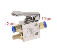 Mechanical Valve TAC2-31P 1/8" Thread 2 Position 3 Way Spring Lever Air Pneumatic switch Valve Fittings NWPNLXEA(PC 12mm Fittings)