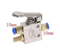 Mechanical Valve TAC2-31P 1/8" Thread 2 Position 3 Way Spring Lever Air Pneumatic switch Valve Fittings NWPNLXEA(PC 10mm Fittings)