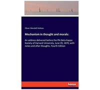 Mechanism In Thought And Morals: